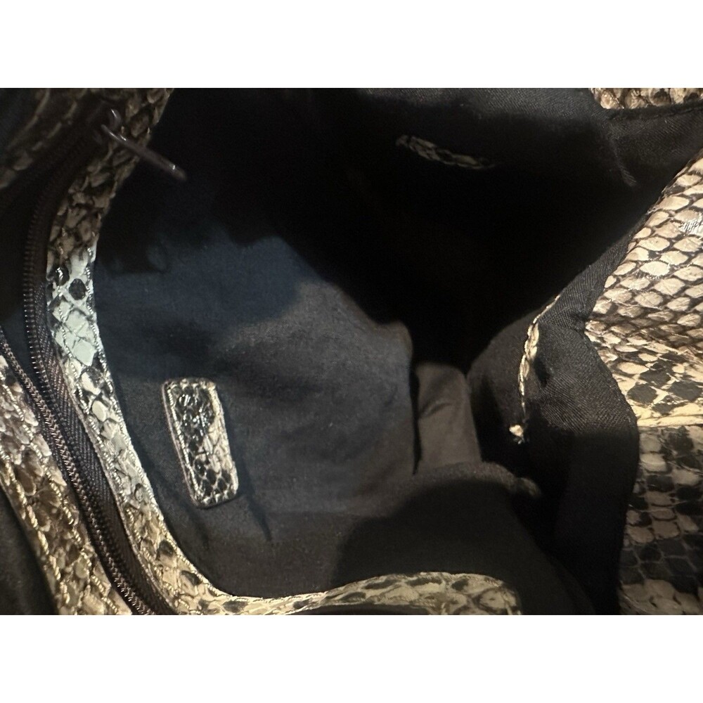 Chaps Python Purse Shoulder Snakeprint - image 4